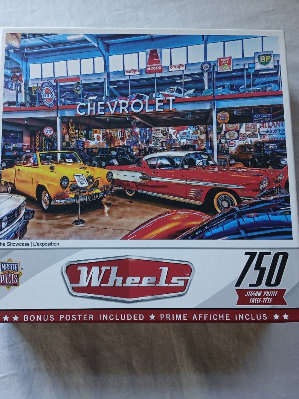 MasterPieces Wheels The Showcase 750 Piece Jigsaw Puzzle NEW Sealed Box